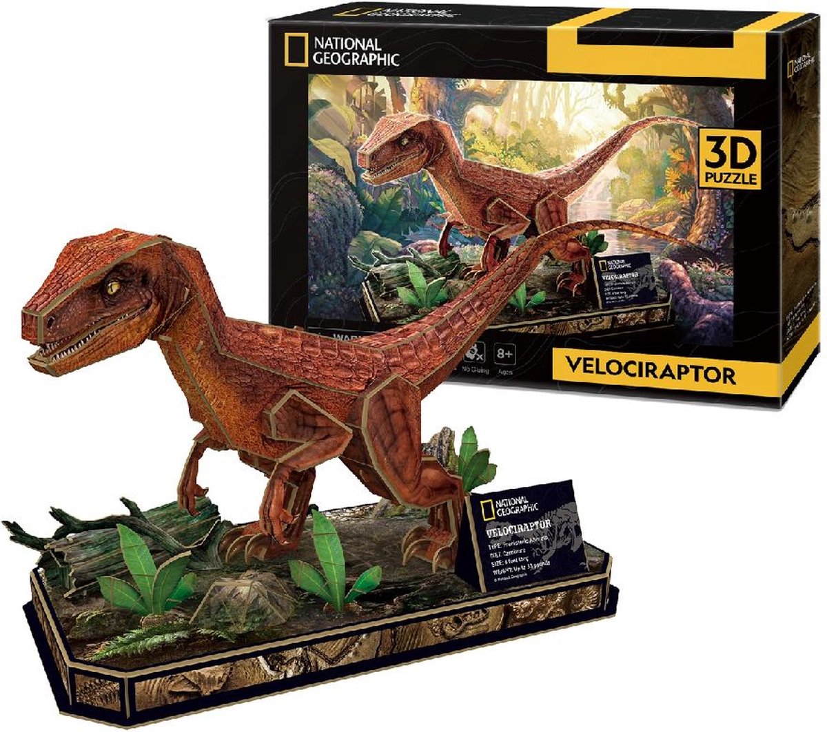 National Geographic 3d puzzel velociraptor