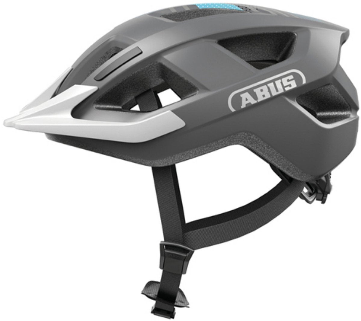 ABUS Fietshelm aduro 3.0 led race grey l - 58-62 cm - grijs - geschikt voor gebruik op elektrische fietsen - stadsfietsen - 335 g