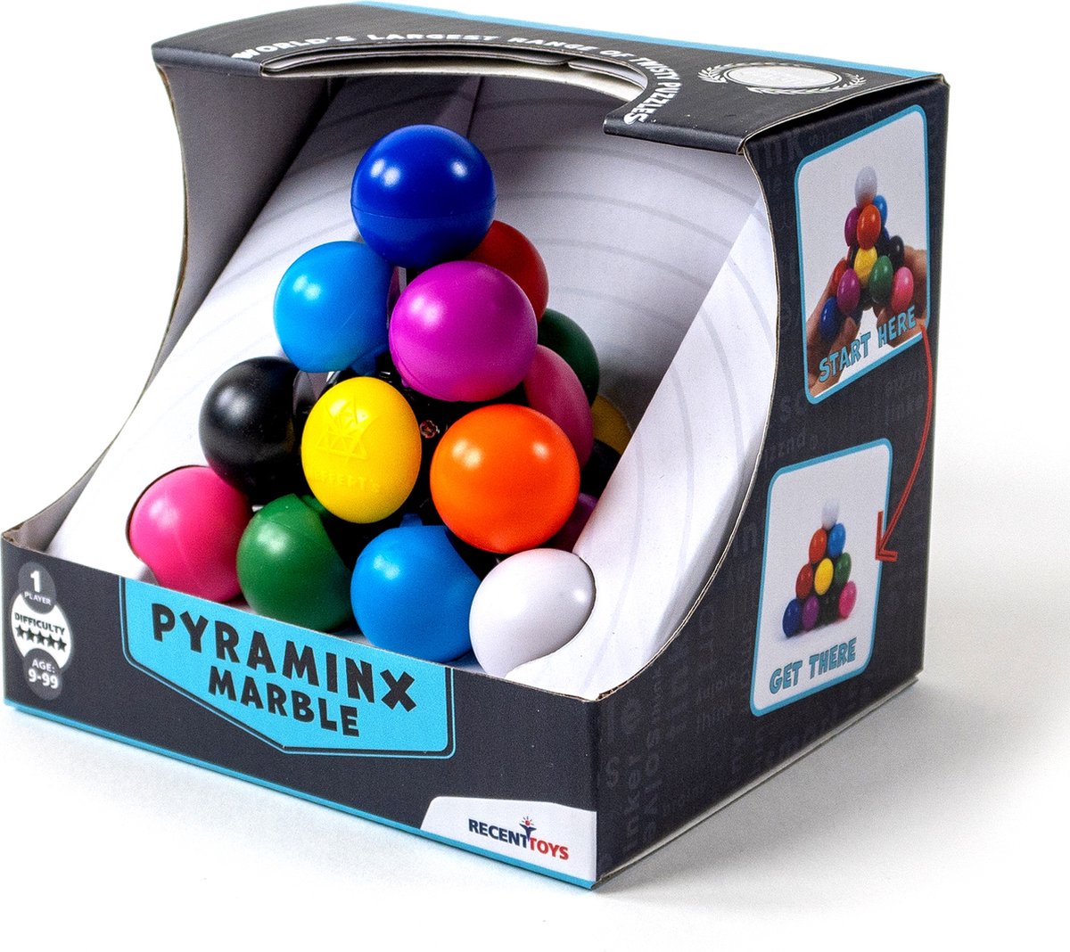 Recent Toys Pyraminx marble, brainpuzzel
