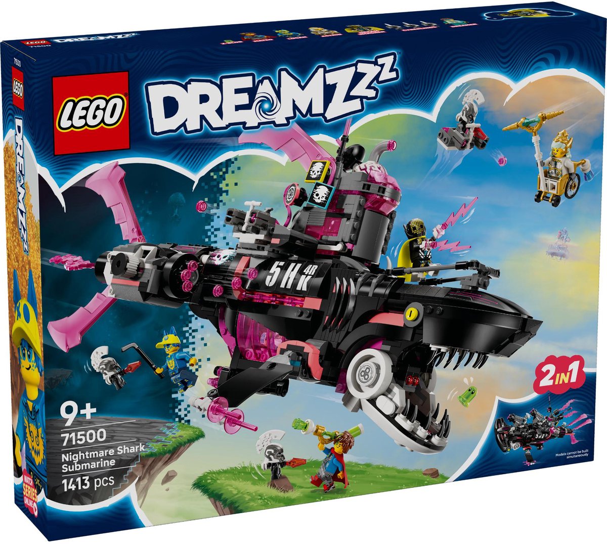 LEGO ® dreamzzz™ nachtmerrie haaienonderzeeër speelgoed - 71500