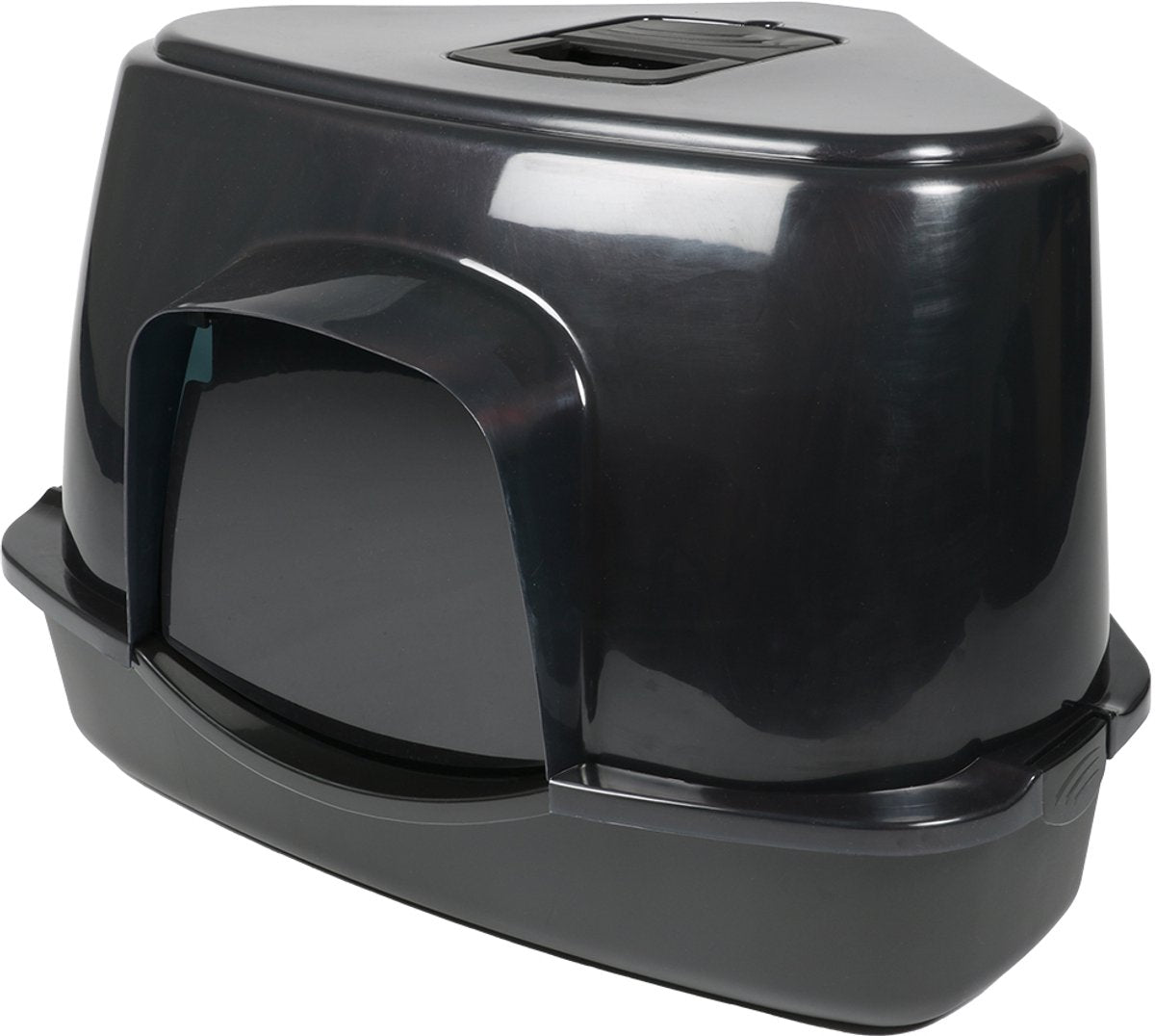Ebi Cat house prism 70 gt zen series black 56x70x46cm