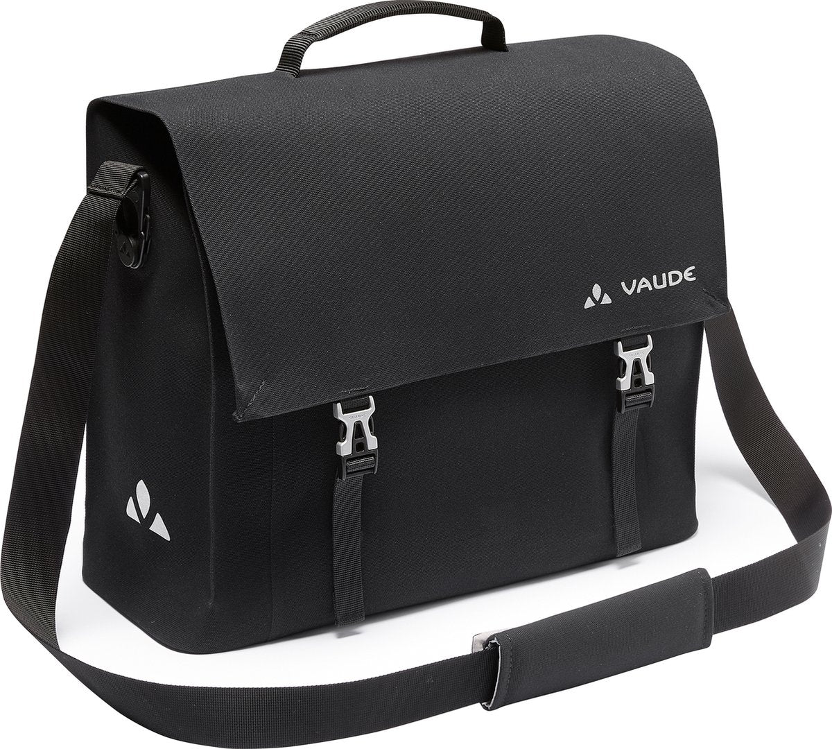 Vaude fietsenzak schoudertas met laptopvak bayreuth iv bike bag black zwart