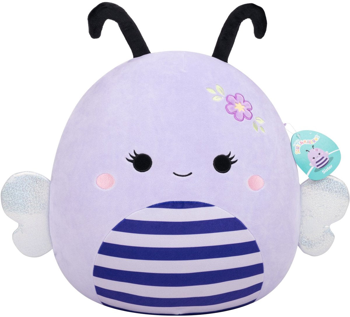 Jazwares Squishmallows - large plush (sister - lavender bee w flower) - 40cm plush