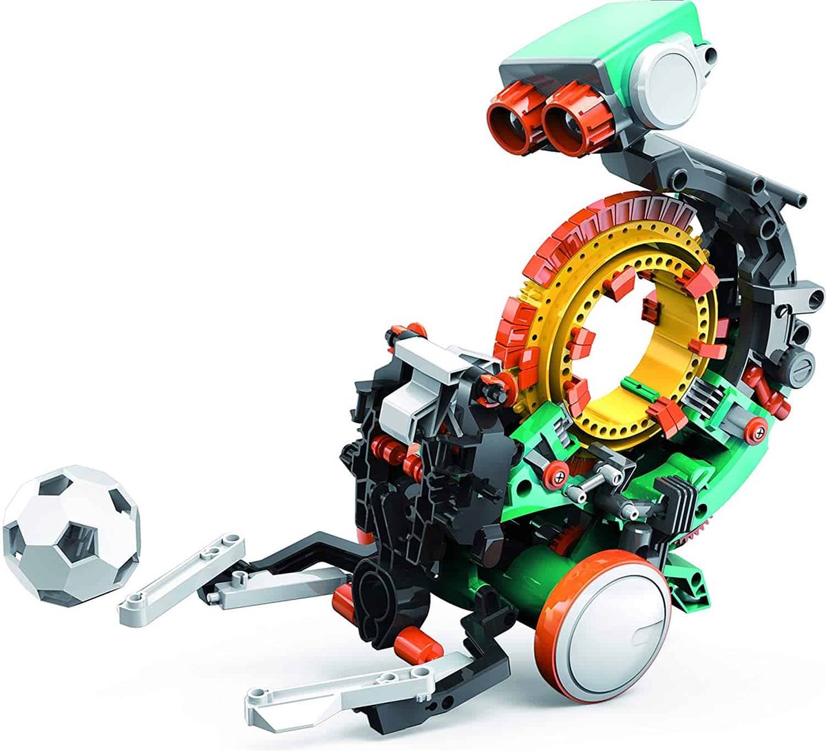 Construct And Create Construct create 5 in 1 mechanical frances coding robot - experimenteerset - diy bouwpakket - programmeren - stem speelgoed - 74095