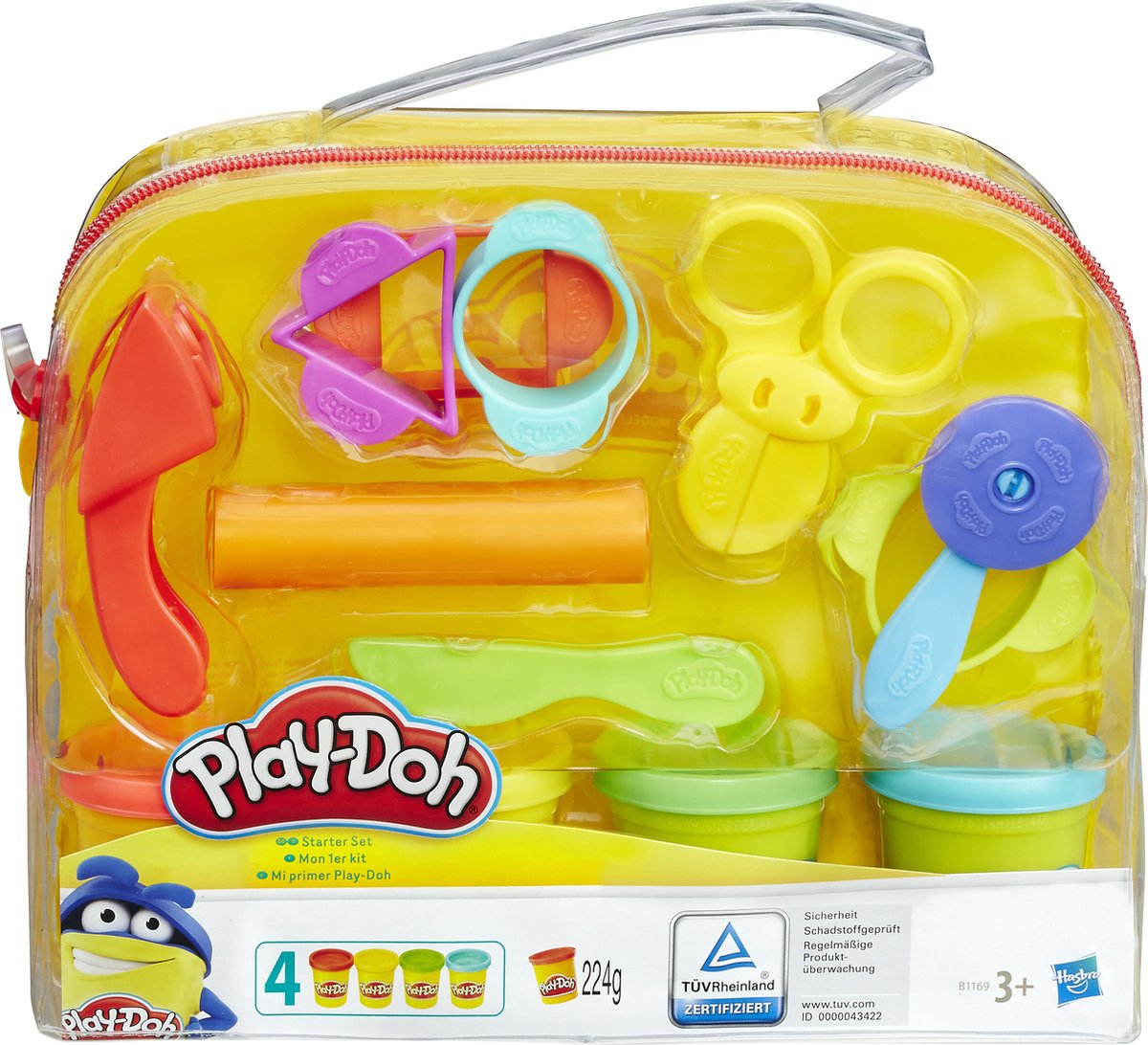 Play-Doh starter set speelset - boetseerklei - inclusief 4 potjes - knutselen voor kinderen