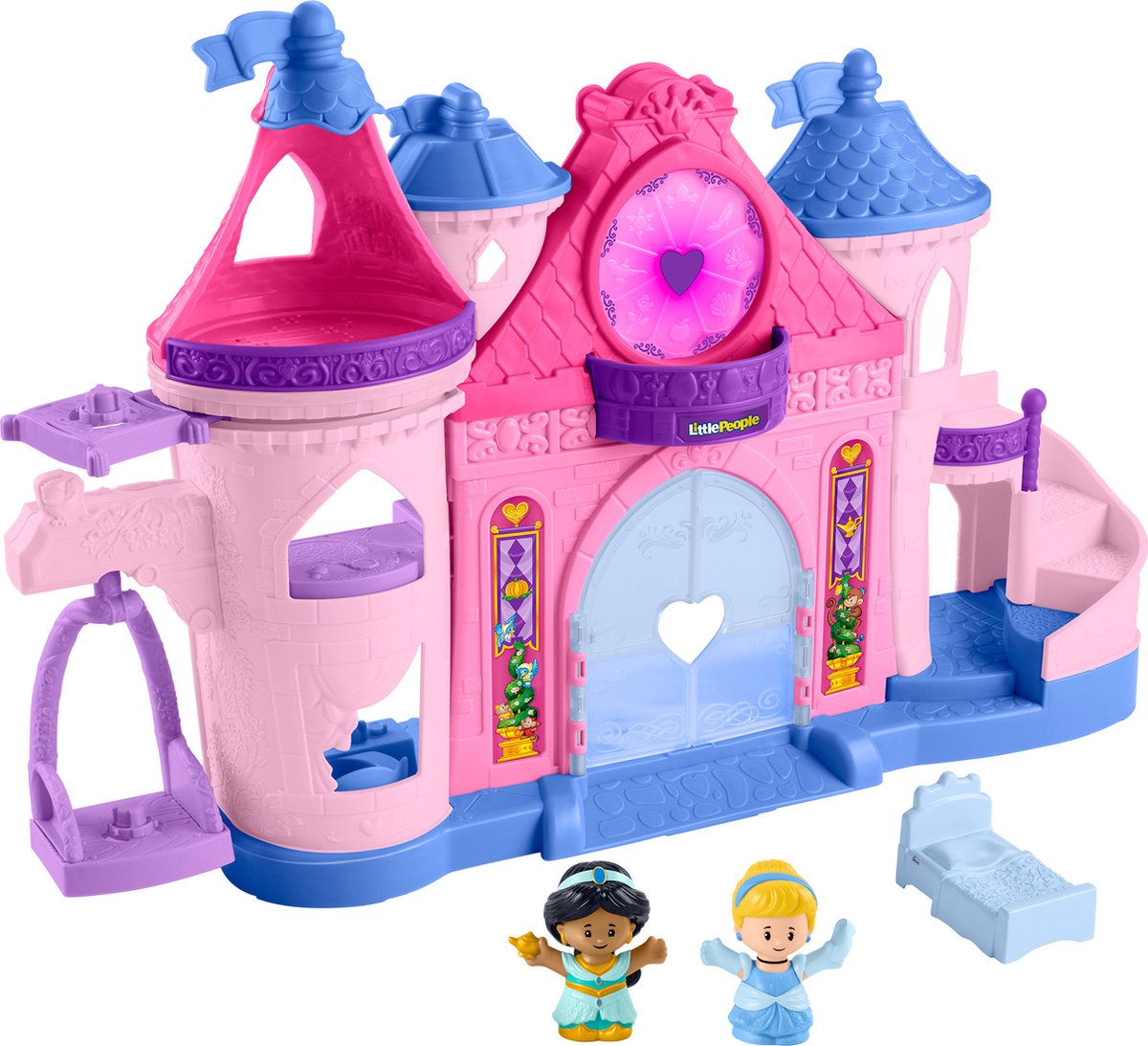 Fisher-Price little people kasteel - disney prinses magisch kasteel - met licht en dans - speelfigurenset