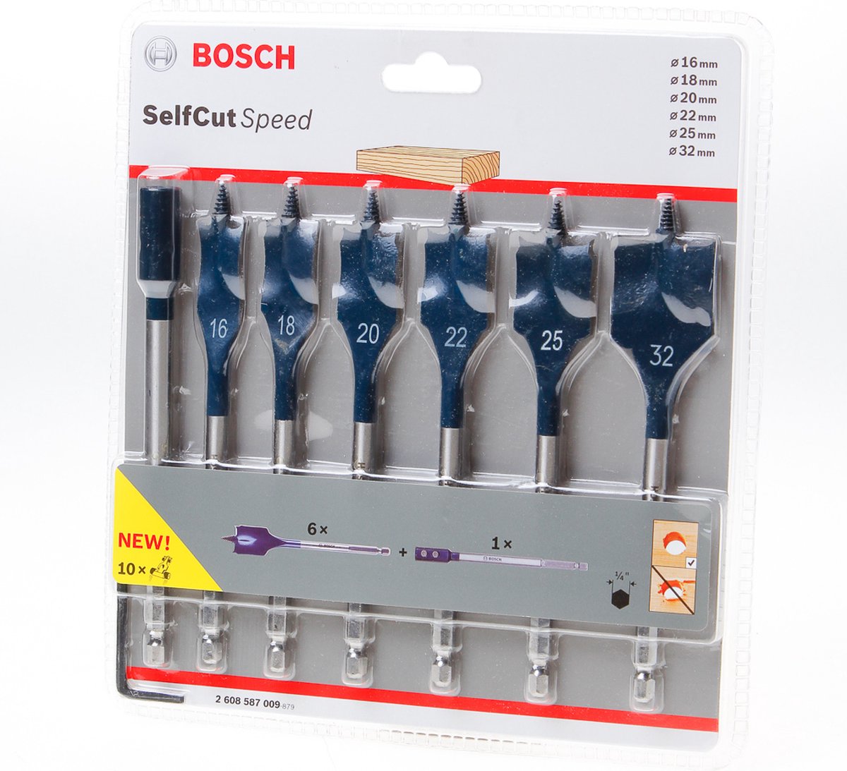 Bosch profesional - expert self cut speed speedboorset 16 18 20 22 25 32 mm 7-delig