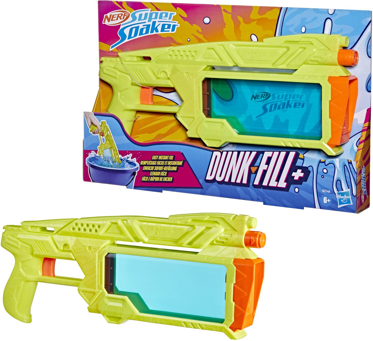 Super Soaker Nerf dunk-fill - waterpistool