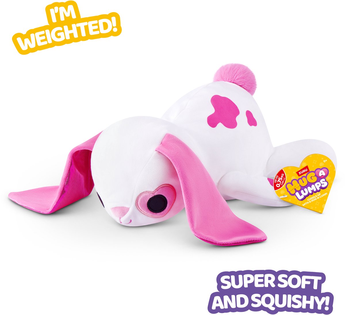 ZURU knuffel verzwaard langoor konijn 35 cm knuffeldier comfort.