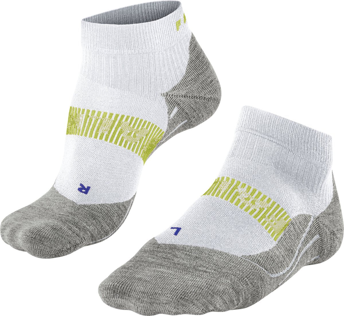 FALKE ru4 cool short anti-blaar functioneel materiaal hardloopsokken heren wit - maat 42-43