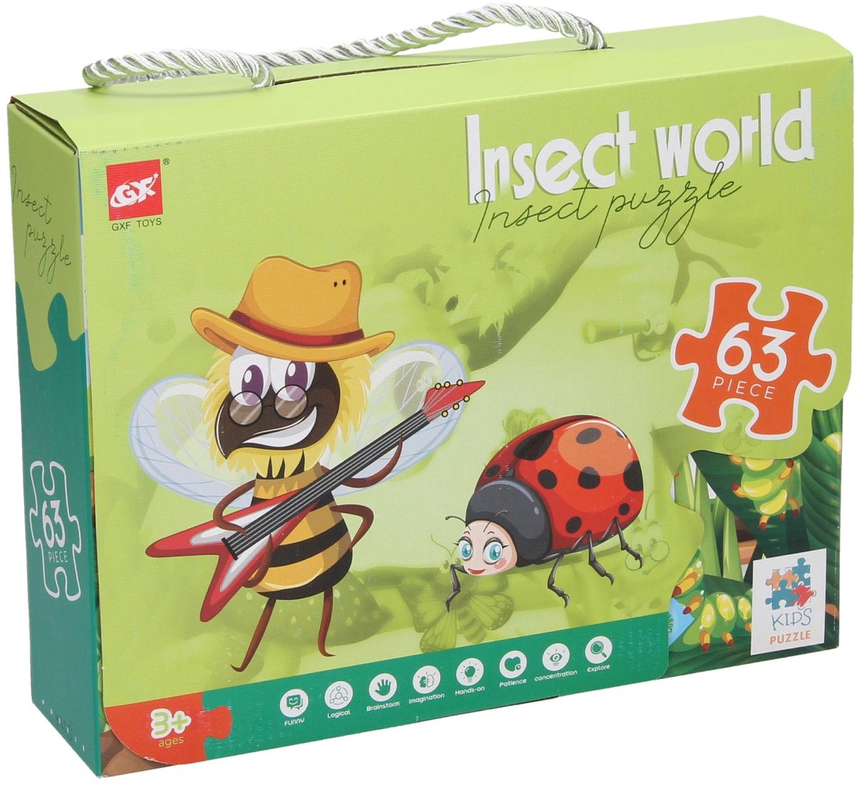 Lobbes Speelgoed BV Legpuzzel insecten wereld, 63st.