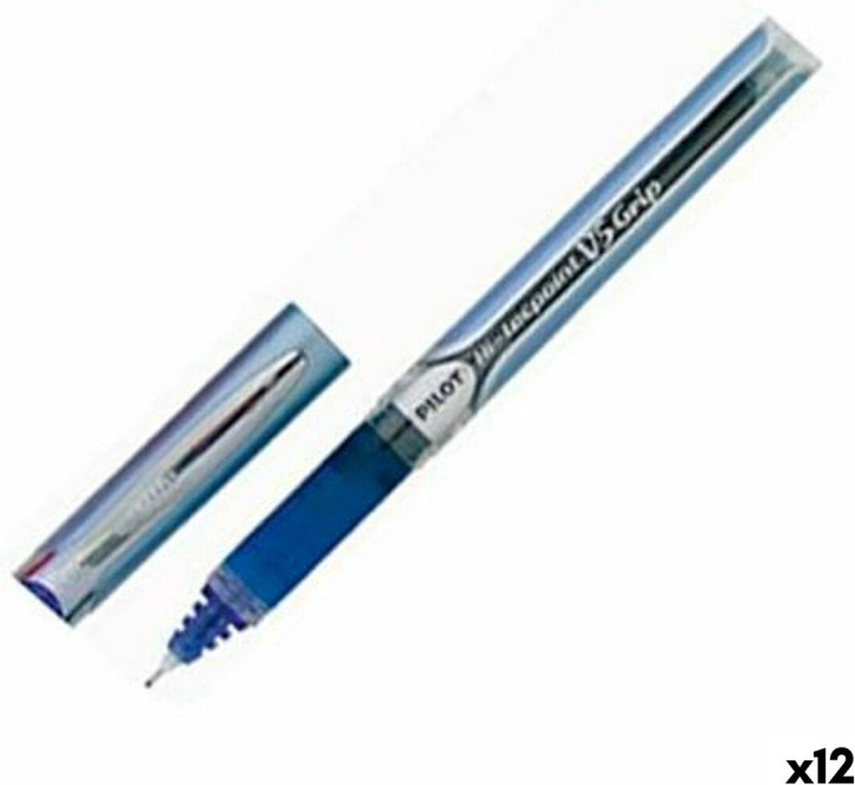 Pilot Pen roller v5 grip blauw klot 0,3 mm (12 stuks)