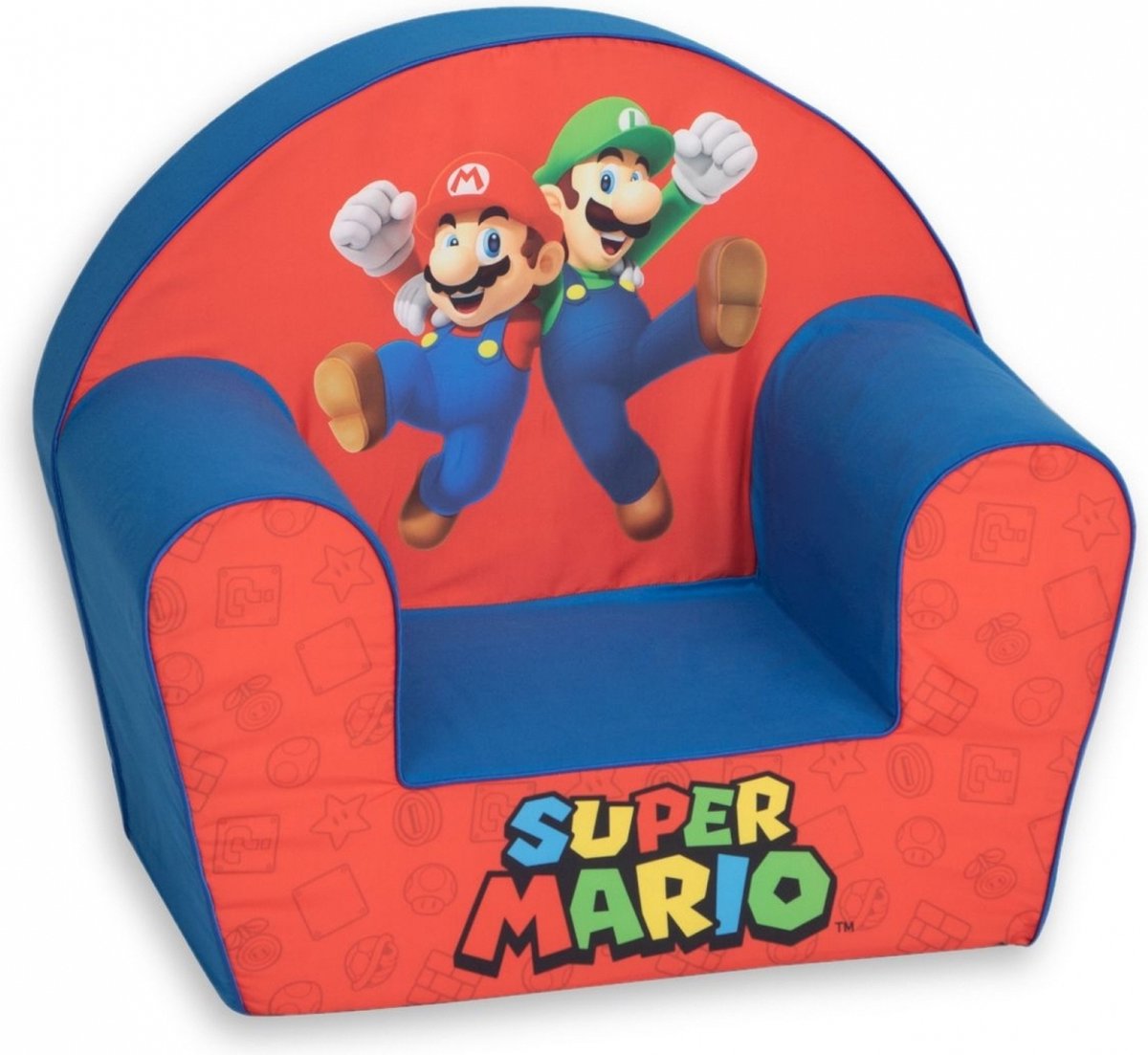Simba Nintendo - super mario - mario luigi - kinderzetel - sofa - vanaf 2 jaar.