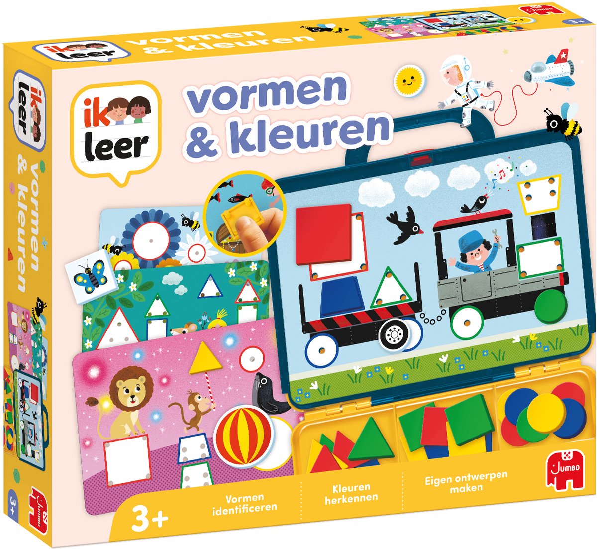Ik Leer Jumbo - - vormen kleuren - educatief spel - vanaf 2 jaar - spelenderwijs leren - speelgoed in koffer