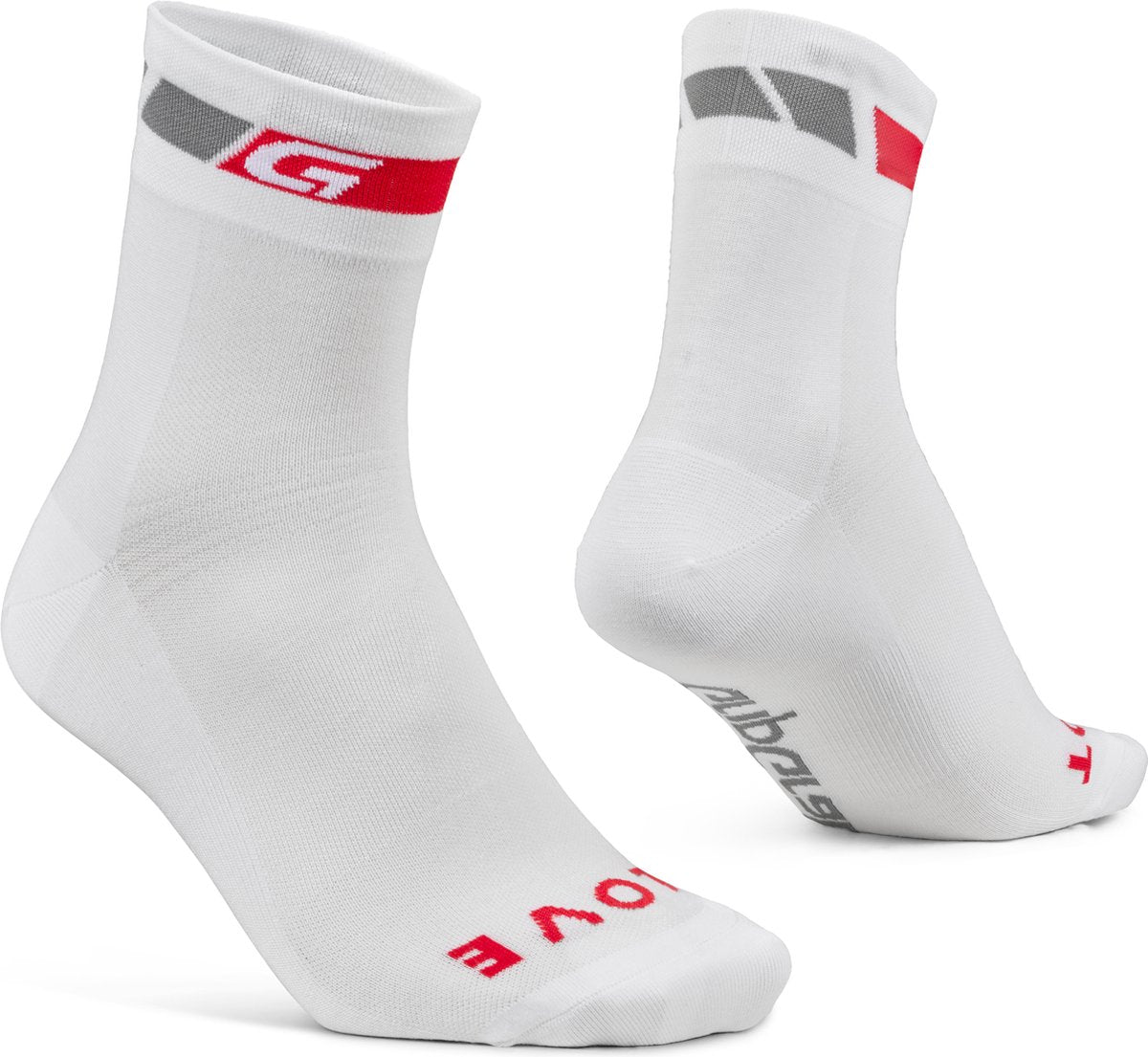 GripGrab - classic regular cut zomer fietssokken 1 paar coolmax wielersport sokken - wit - unisex - maat xs (35-38)