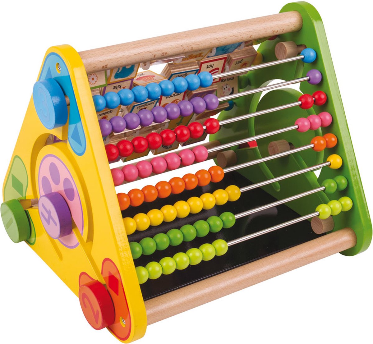 BigJigs Speelgoed Telraam met letters en krijtbord - green toys