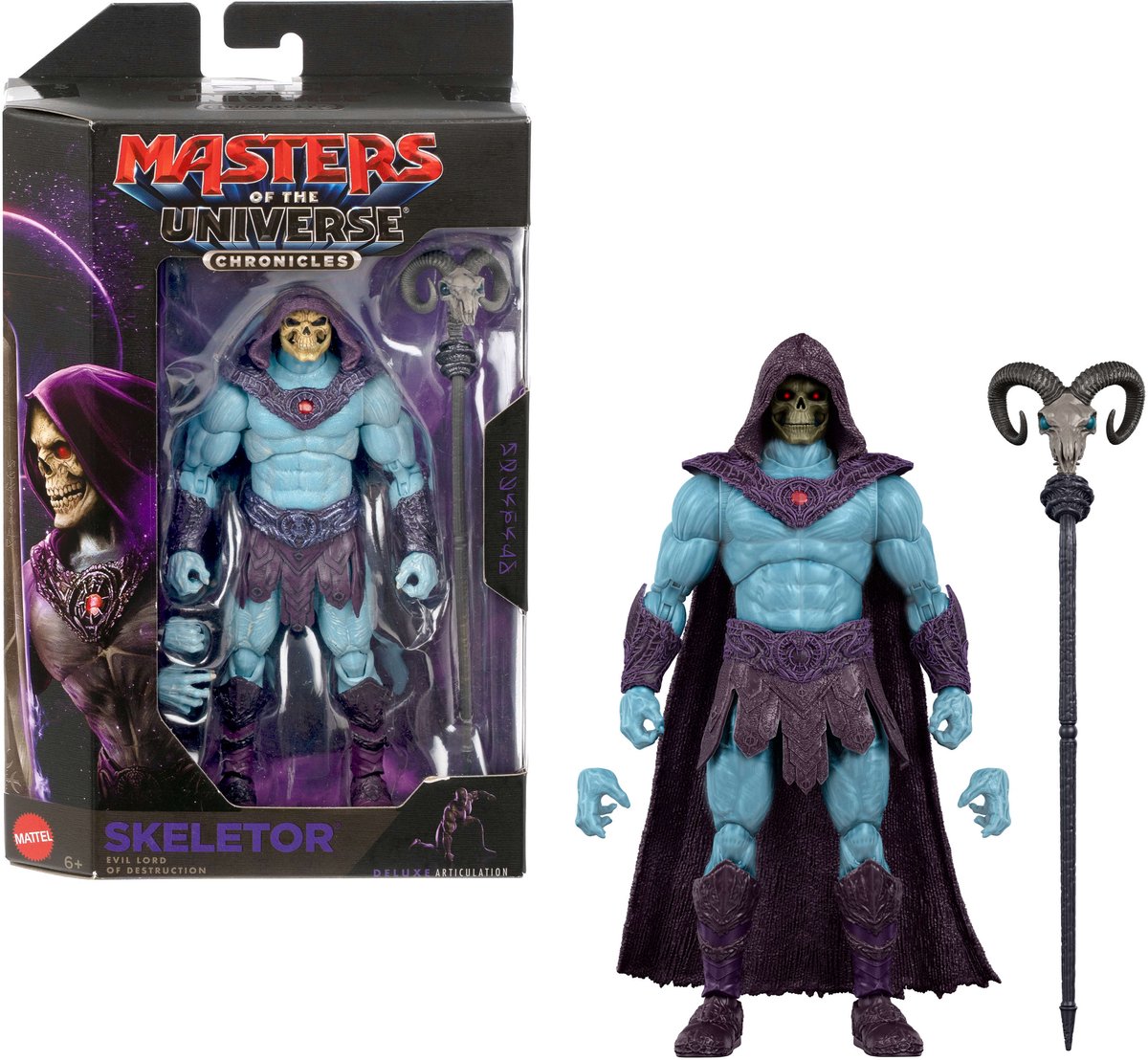 Masters Of The Universe 2026 movie chronicles action figure skeletor actiefiguur - zeer beweegbaar - schaal van 1:12