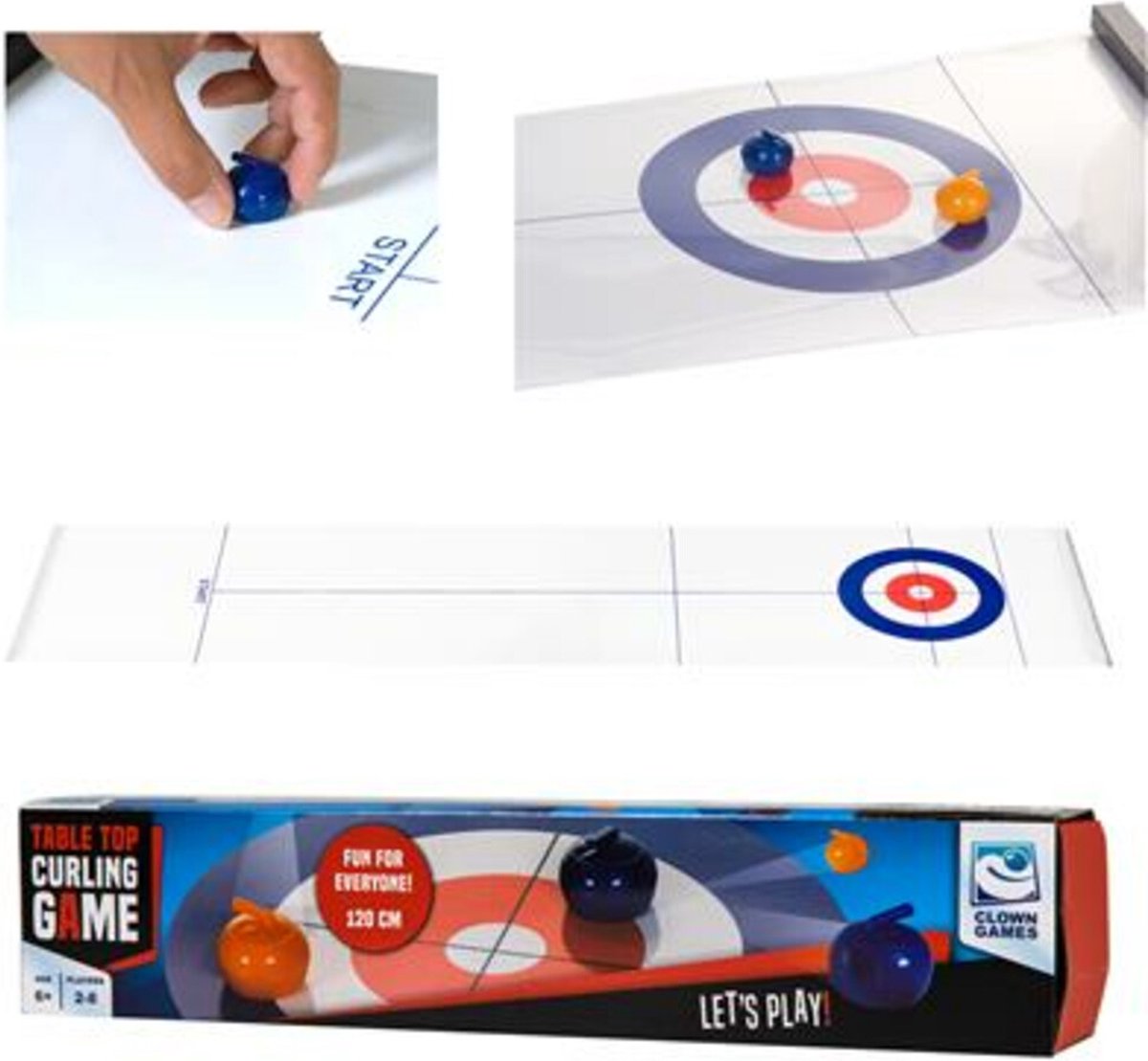 Clown Games Tafel curling spel 120cm