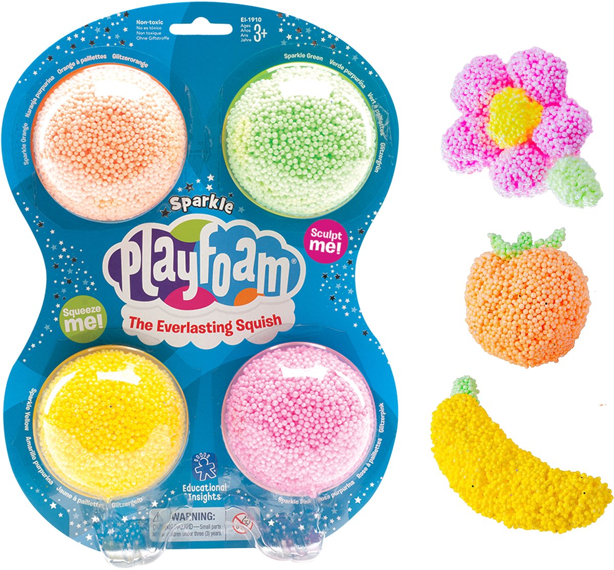 Learning Resources playfoam® sparkle (4 pack) - 6+