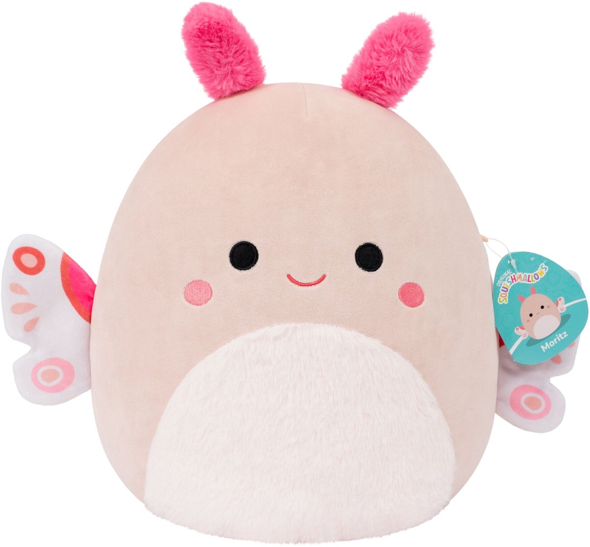 Jazwares Squishmallows - medium plush (moritz - light peach moth) - 30cm plush