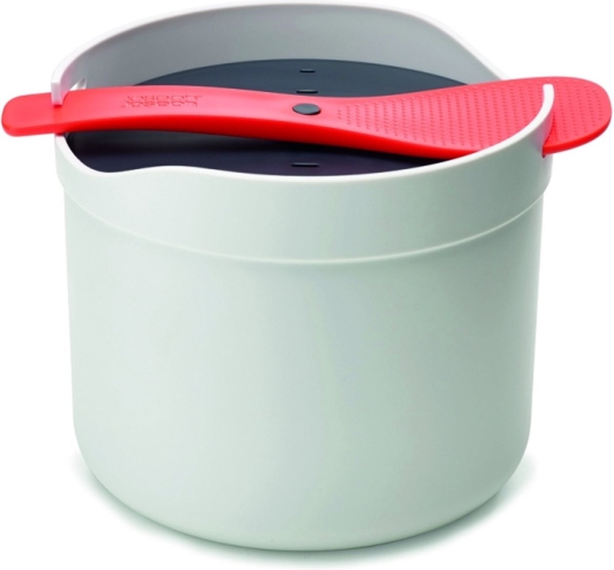 Joseph Joseph m-cuisine magnetron rijstkoker – 2l set met vergiet, maatbeker rijstlepel