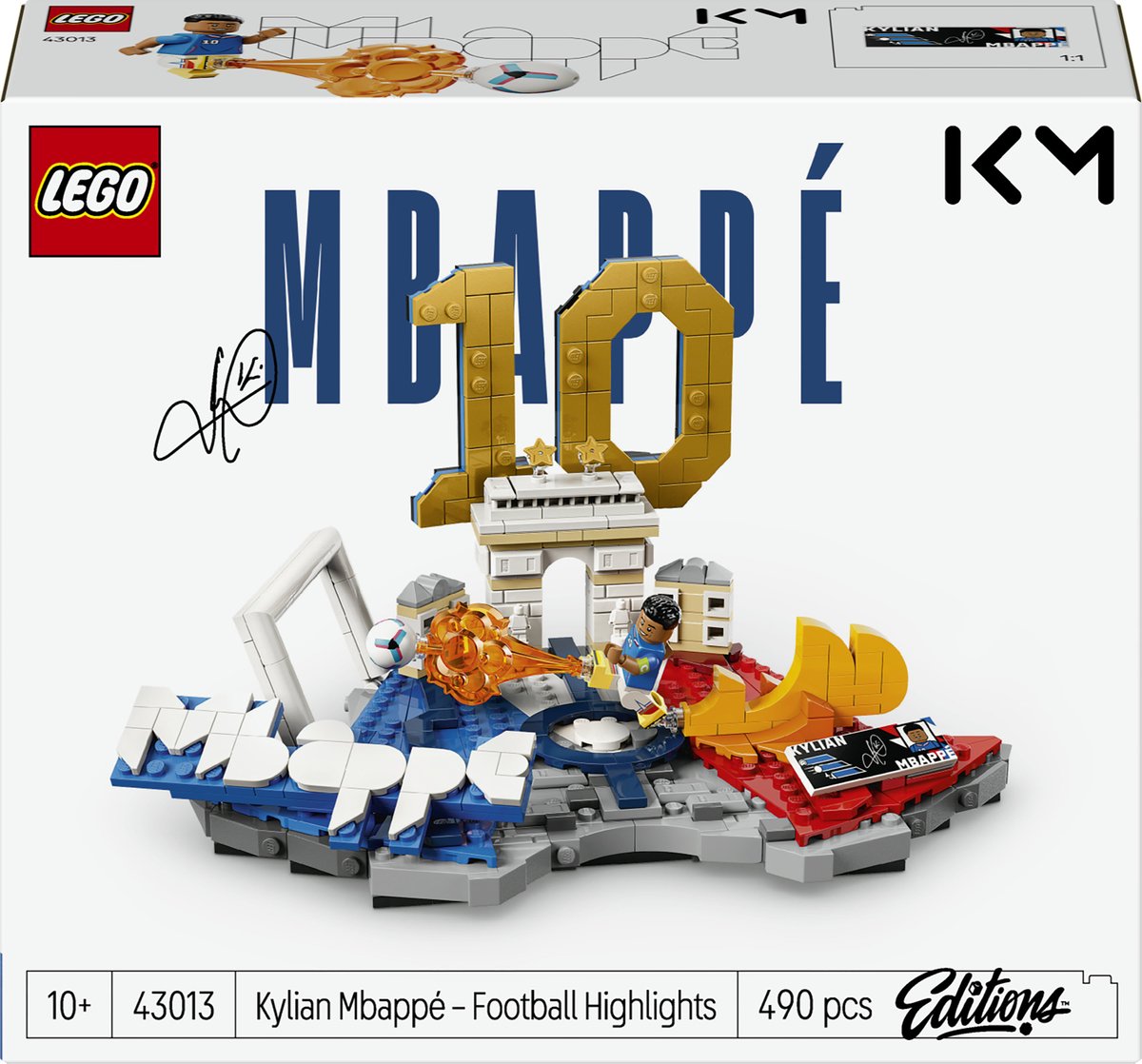 LEGO editions kylian mbappé – voetbalhoogtepunten voetbal speelgoed voor kinderen - 43013