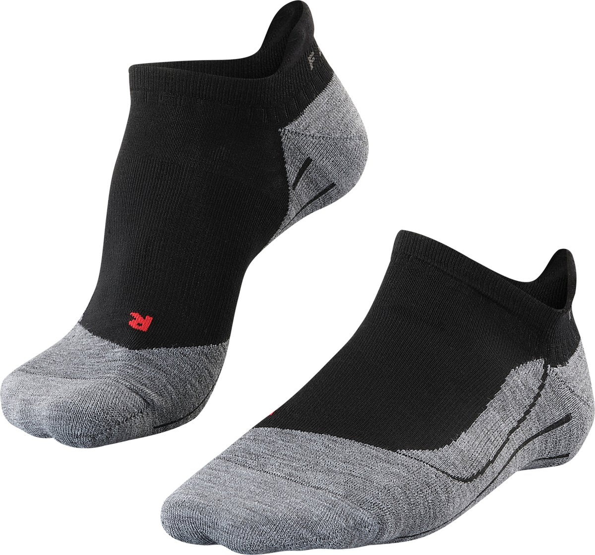FALKE tk5 invisible anti-blaar dun wol functioneel materiaal wandelsokken heren zwart - maat 39-41