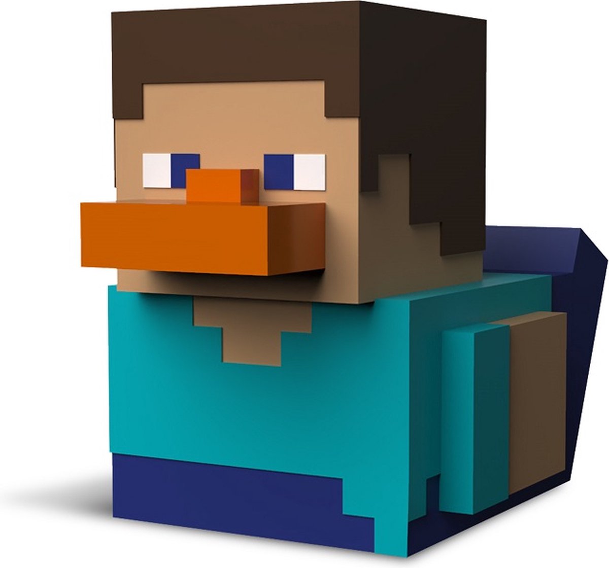 TUBBZ Numskull - mini badeend - minecraft - steve (badeen editie) - 5cm