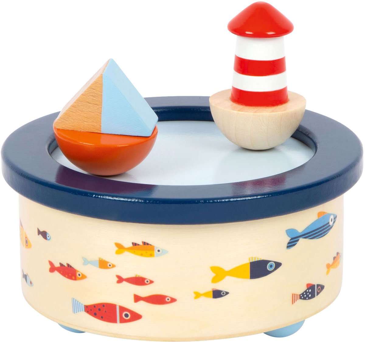Small Foot - houten muziekdoos ocean