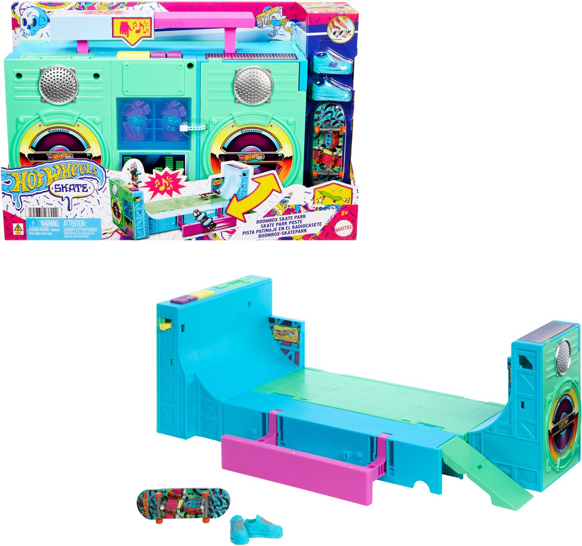 Hot Wheels skate gettoblaster skatepark