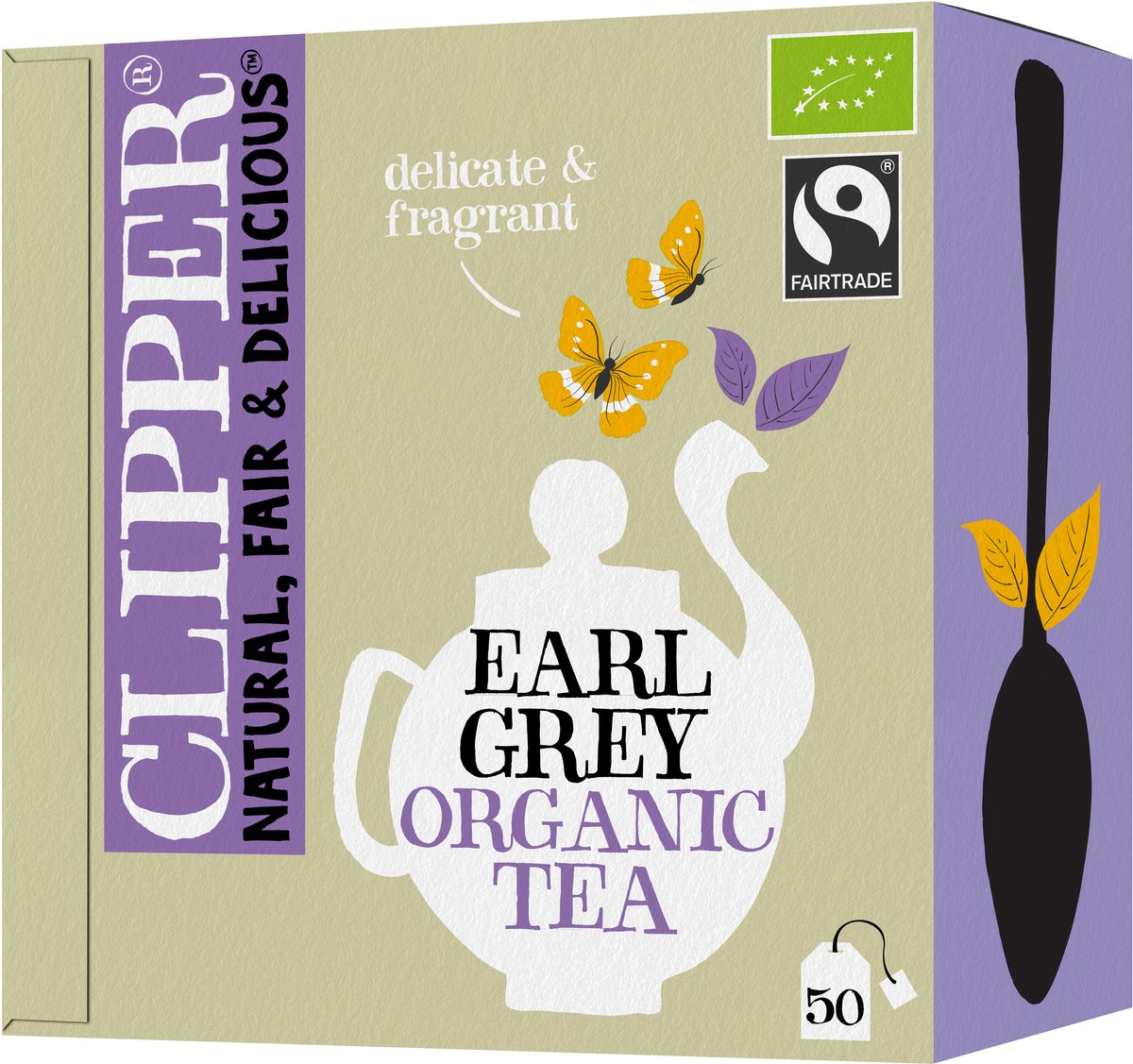 Clipper Thee Clipper - biologische thee - earl grey - 4 x 50 theezakjes