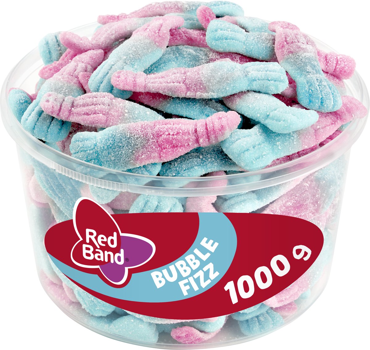Red Band bubble fizz - snoep - zoet zuur - silo 100 st