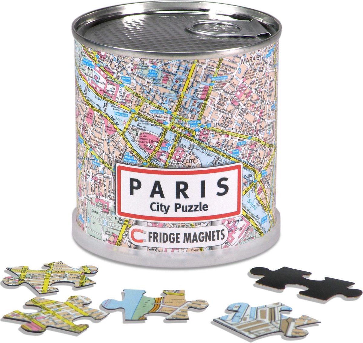 City Puzzle parijs - puzzel - magnetisch - 100 puzzelstukjes