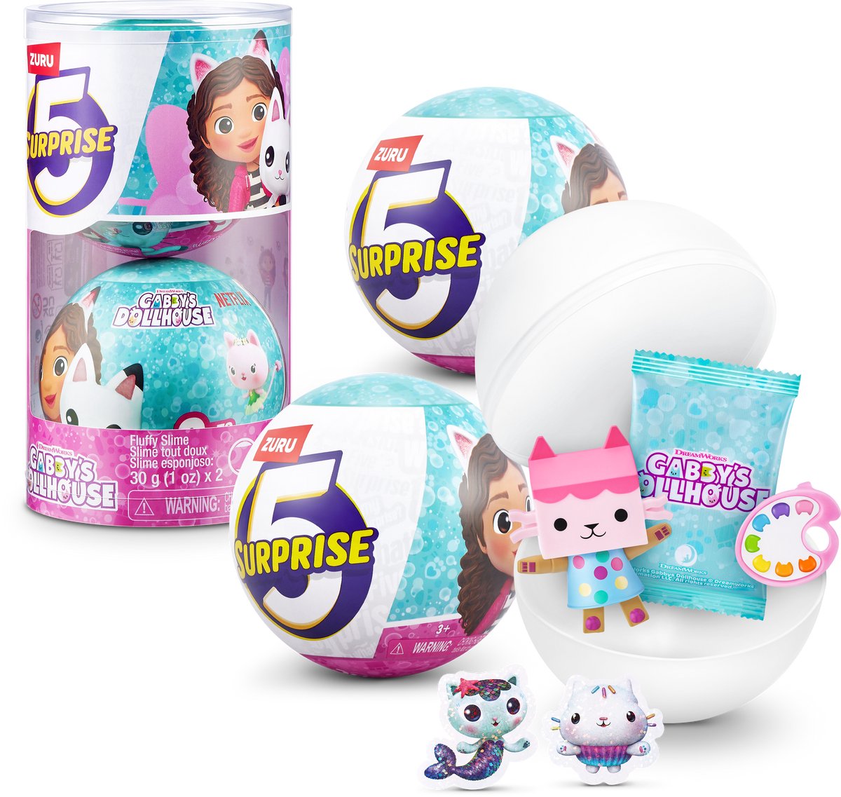 5 SURPRISE gabby's dollhouse 2 stuks van zuru