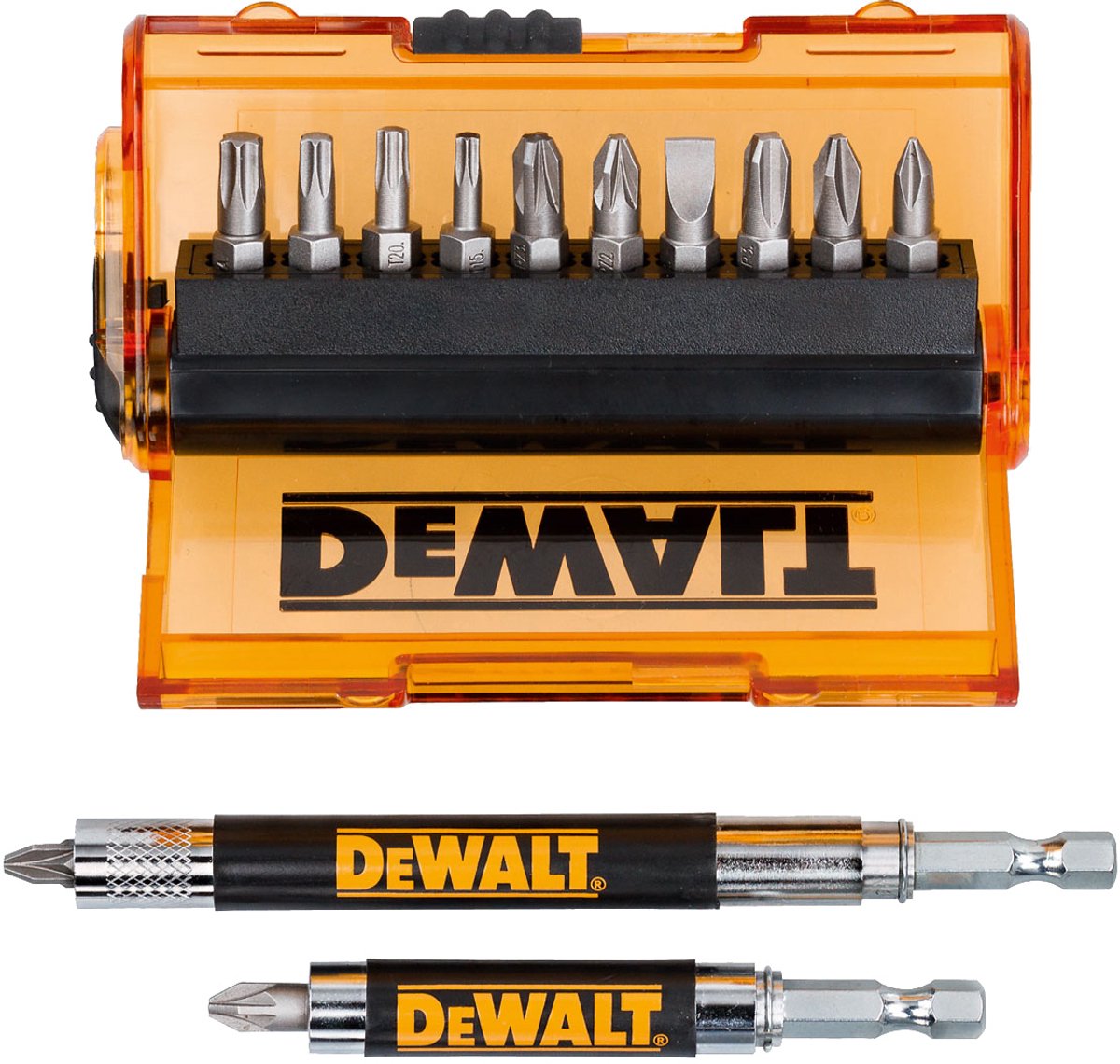DeWalt dt71502 14 delige bitset in cassette