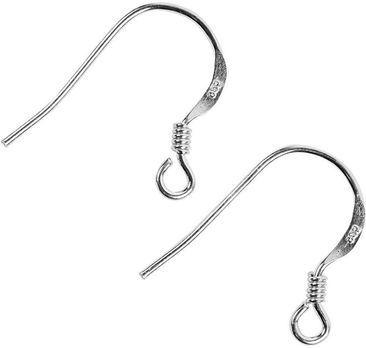 Creativ Company franse oorbelhaak 14 mm sterling zilver 10 stuks