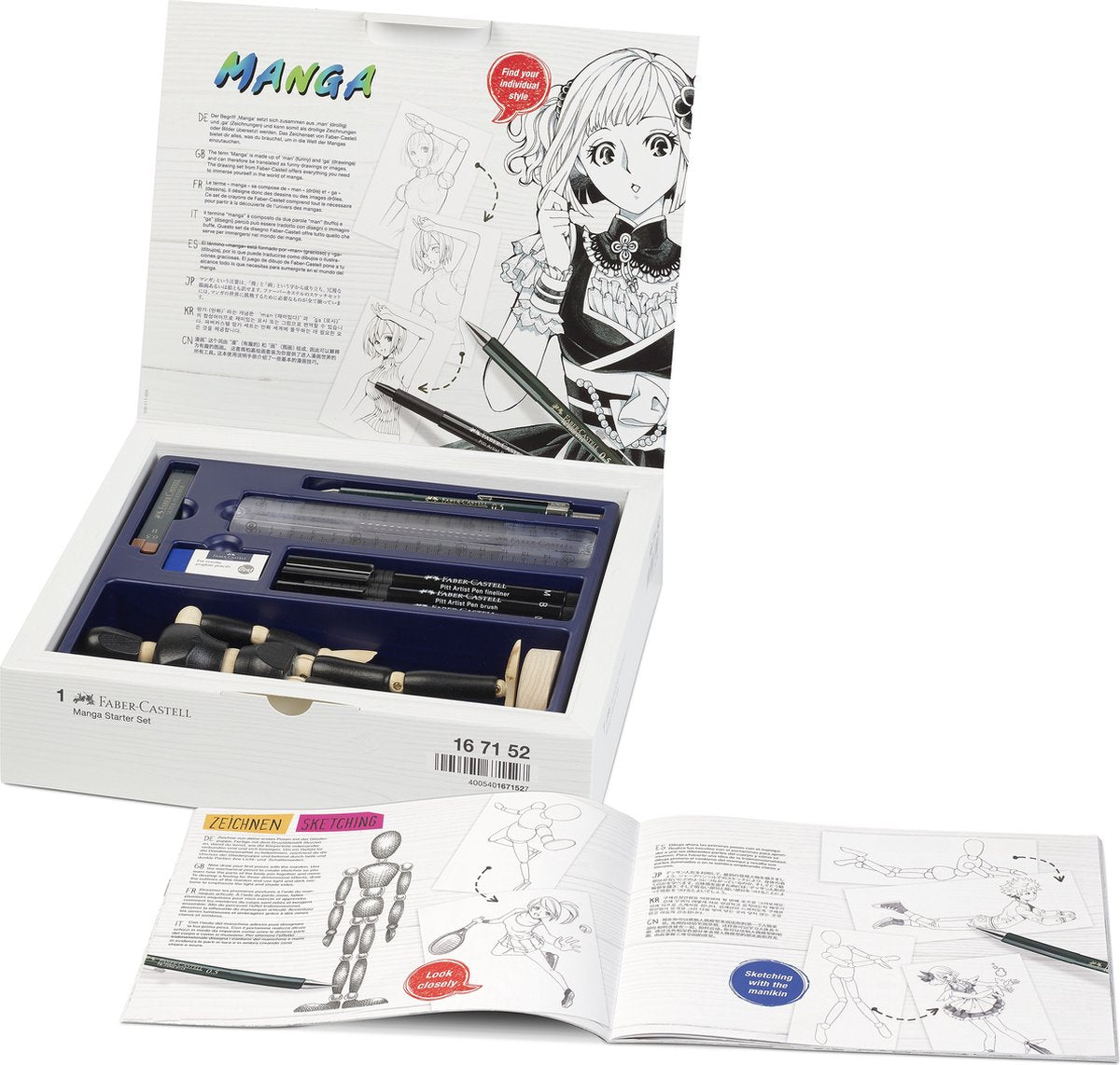 Faber-Castell tekenstift - pitt artist pen - manga starter set - tekenset - fc-167152