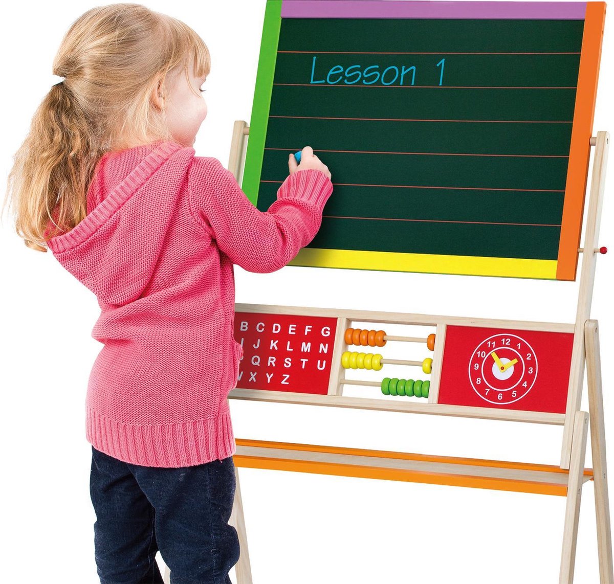 Vigatoys Viga toys schoolbord en magnetisch whiteboard 155 cm