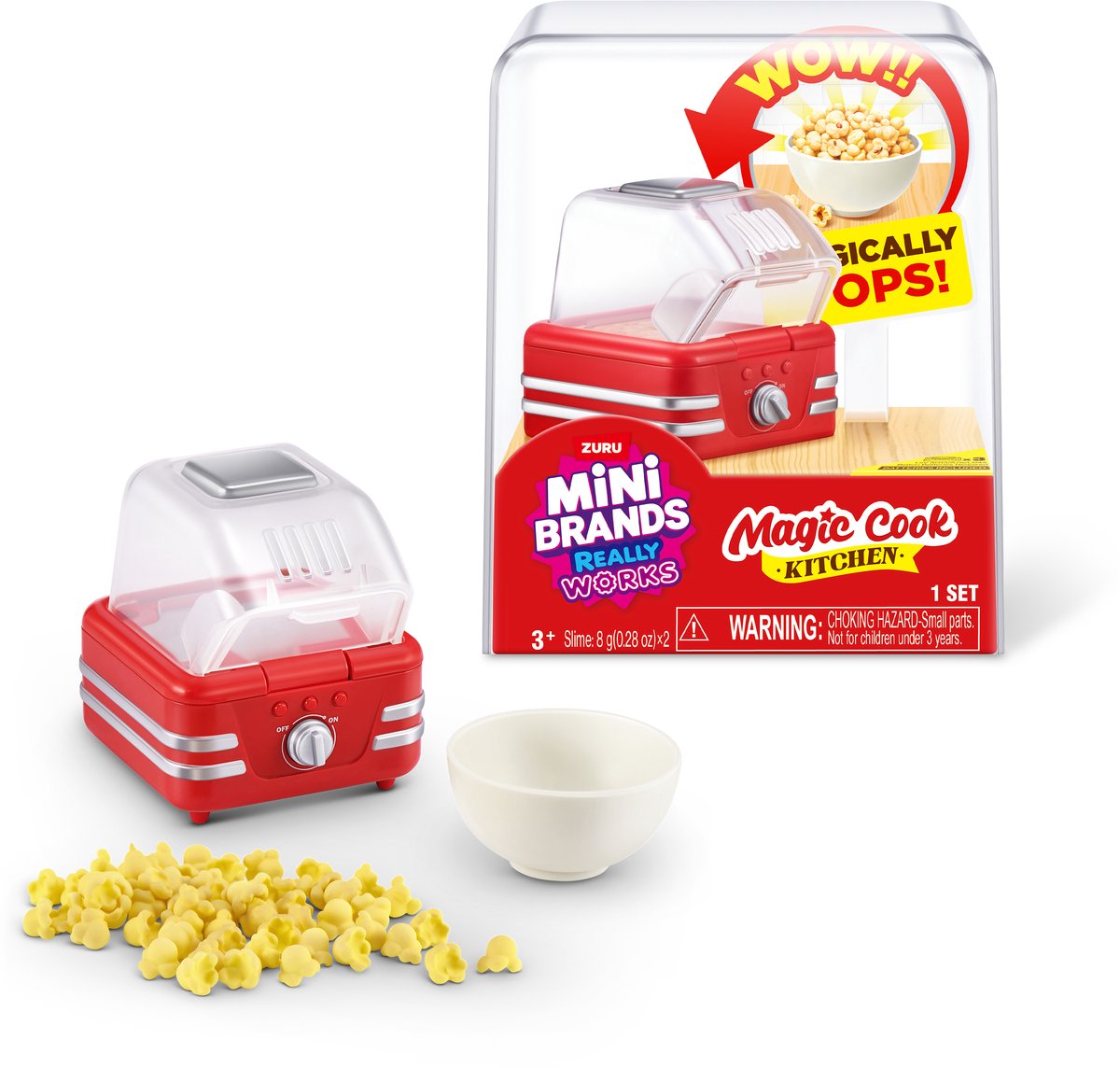 ZURU mini brands really works - magic cook kitchen capsule series 1 - popcorn machine