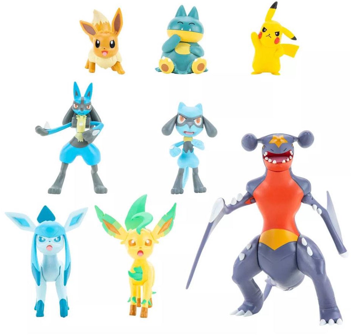 Jazwares pokémon battle mini figuur 8-pack sinnoh region 5-11 cm mini-figuur