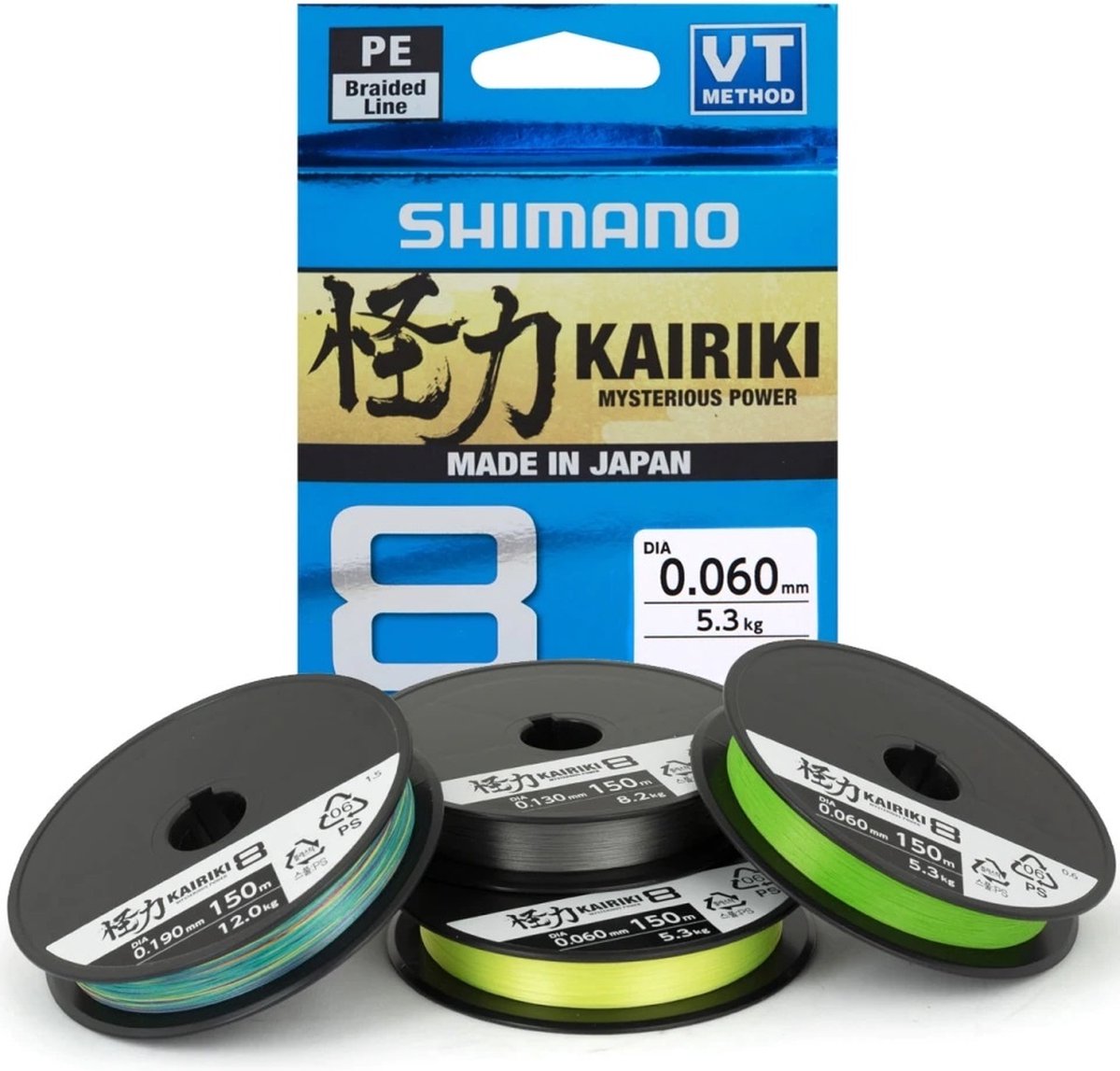 Shimano Kairiki 8 150m - mantis green
