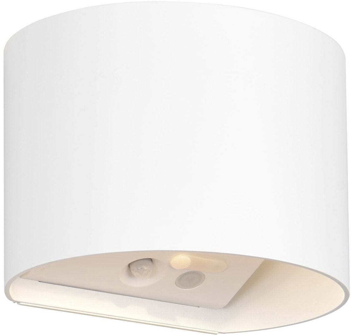 RL LIVE YOUR LIGHT Reality genie - wandlamp - wit mat - incl. 2x smd 1 w - bewegingssensor - usb-aansluiting - verlichting omhoog en omlaag - wandmontage - oplaadbaar - rl now - buitenverlichting - ip44