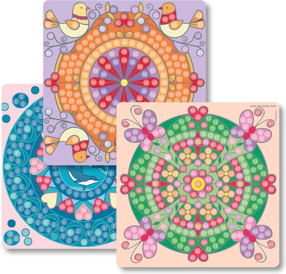 PlayMais mosaic kaarten versieren trendy mandala