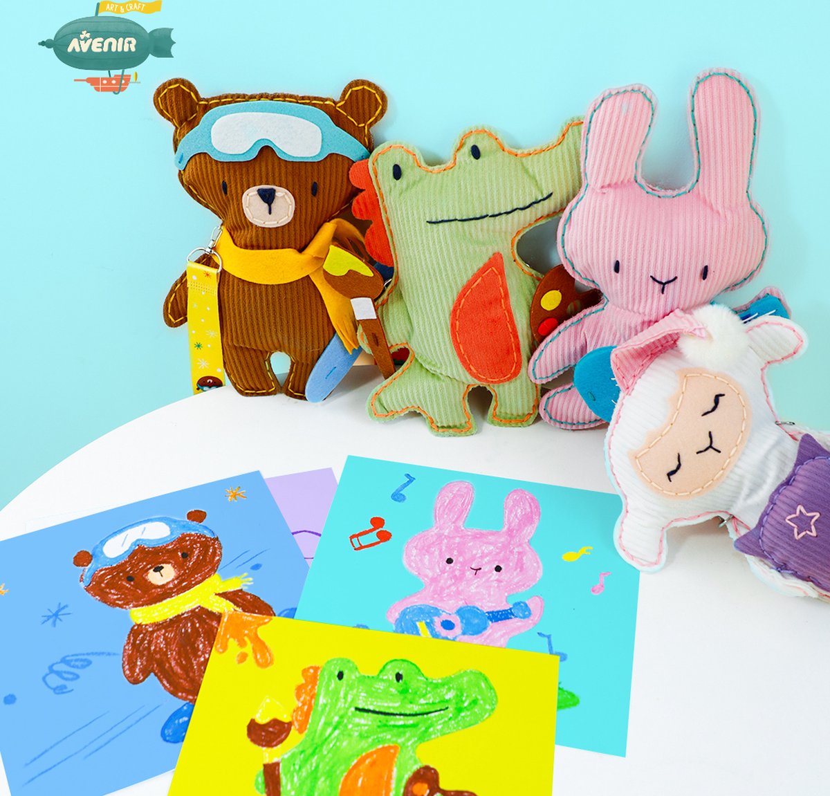 Avenir Sewing kit - snoozy lamb