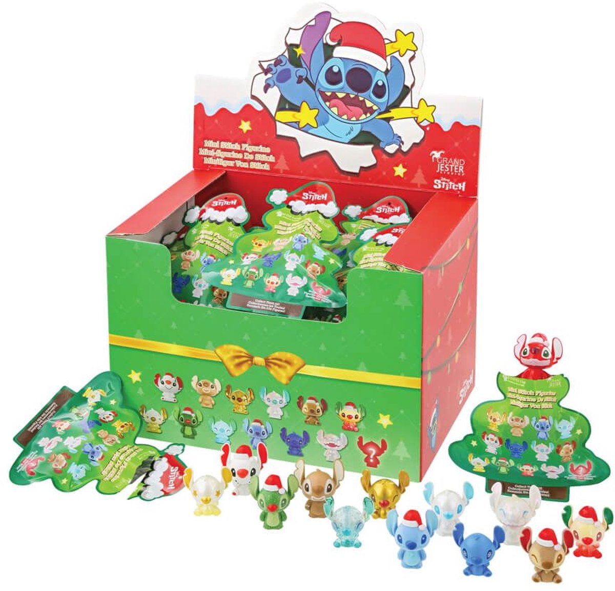 Disney Lilo Stitch Xmas mini stitch blind bag - 1 stitch figuur willekeurig geleverd