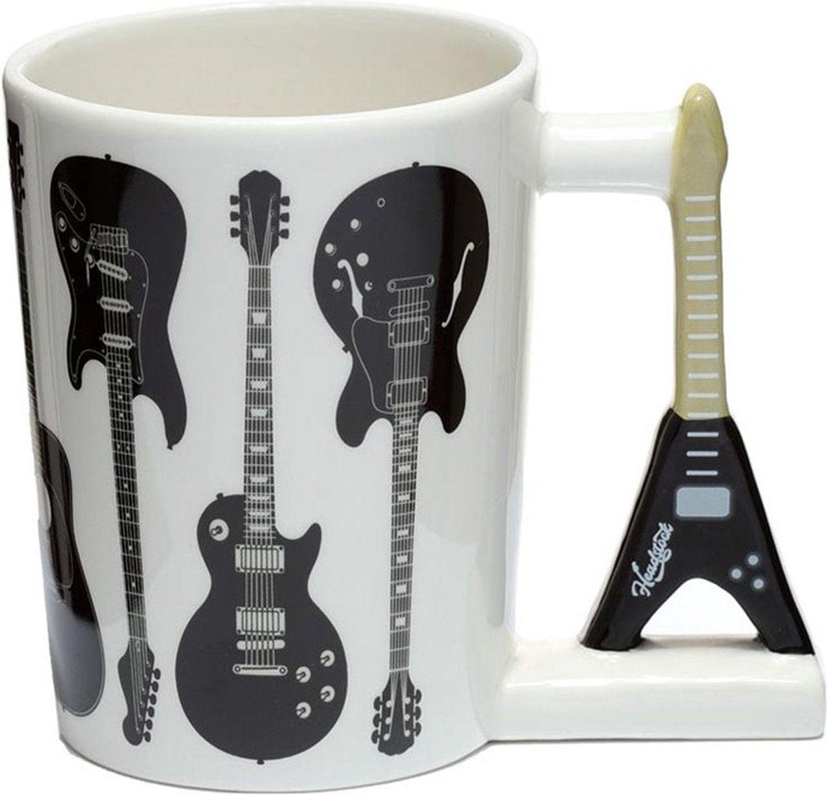 Puckator Headstock rock gitaar - gevormd handvat keramiek mok - 400ml