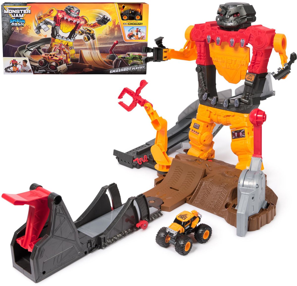 Monster Jam Spin master 1:64 smash bash speelset monstertruck.