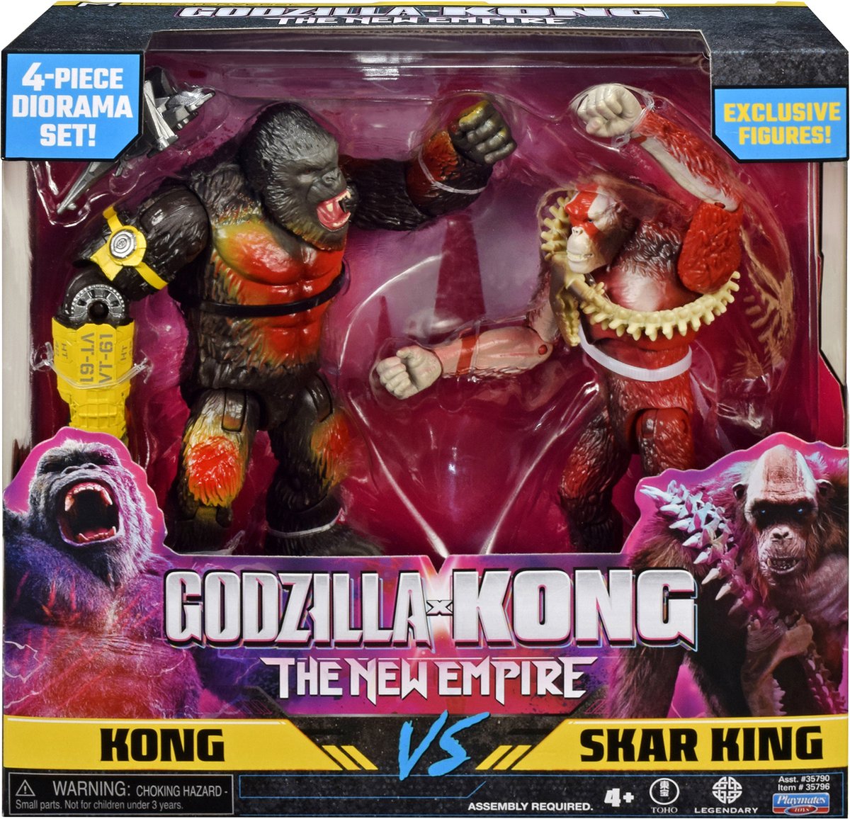 The New Empire - 2-pack kong vs skar king 15 cm