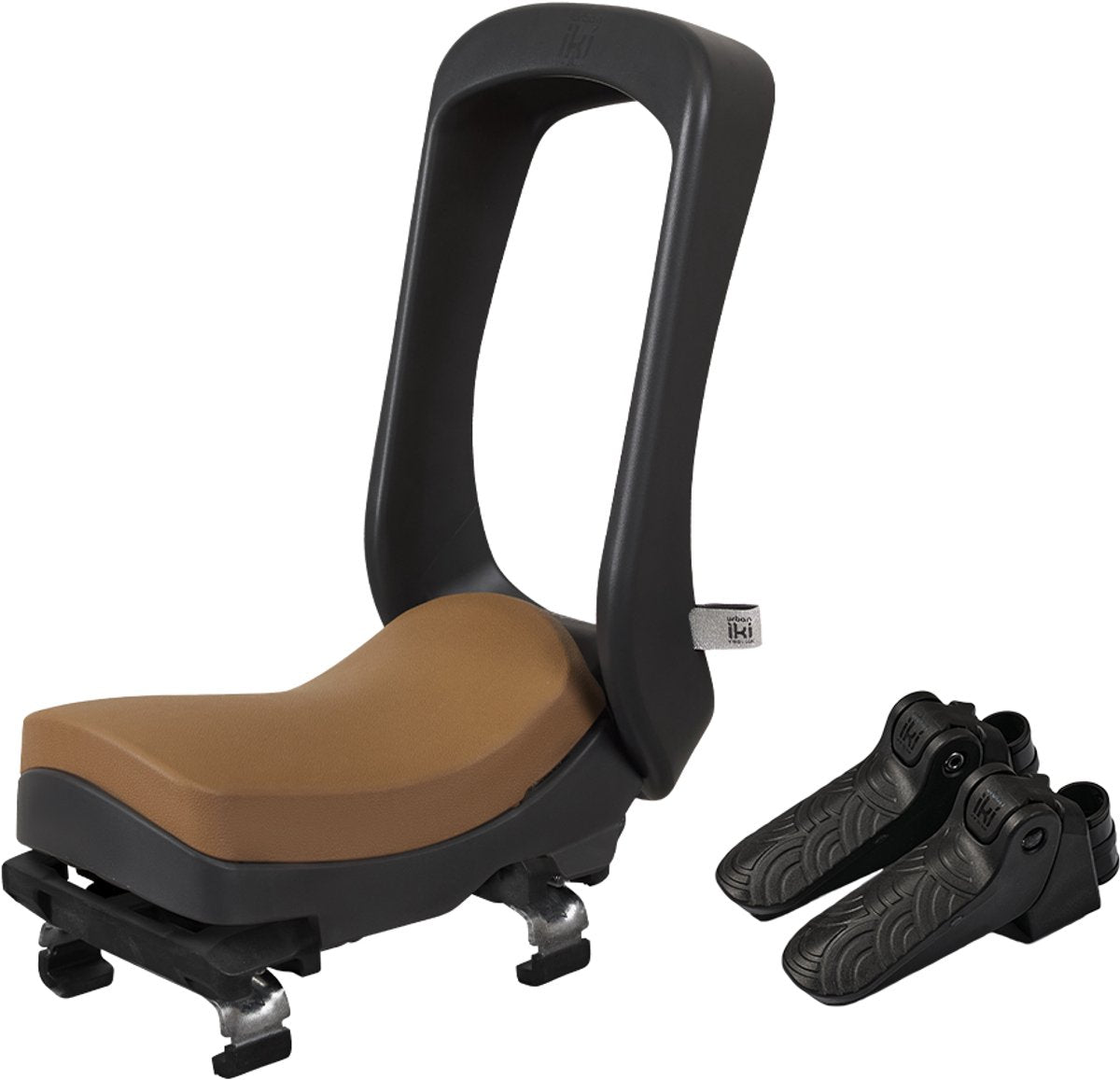 Urban Iki junior fietszitje - dragermontage - bincho black kurumi brown