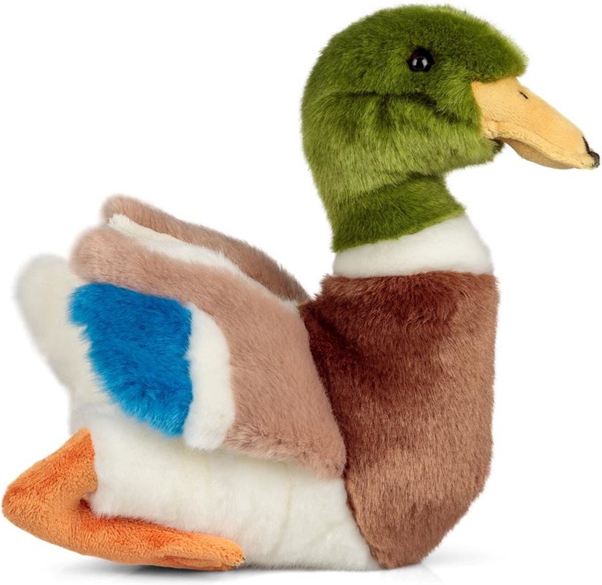 Tobar Pluche knuffeldier wilde eend 23 cm - eenden vogels dieren speelgoed knuffels